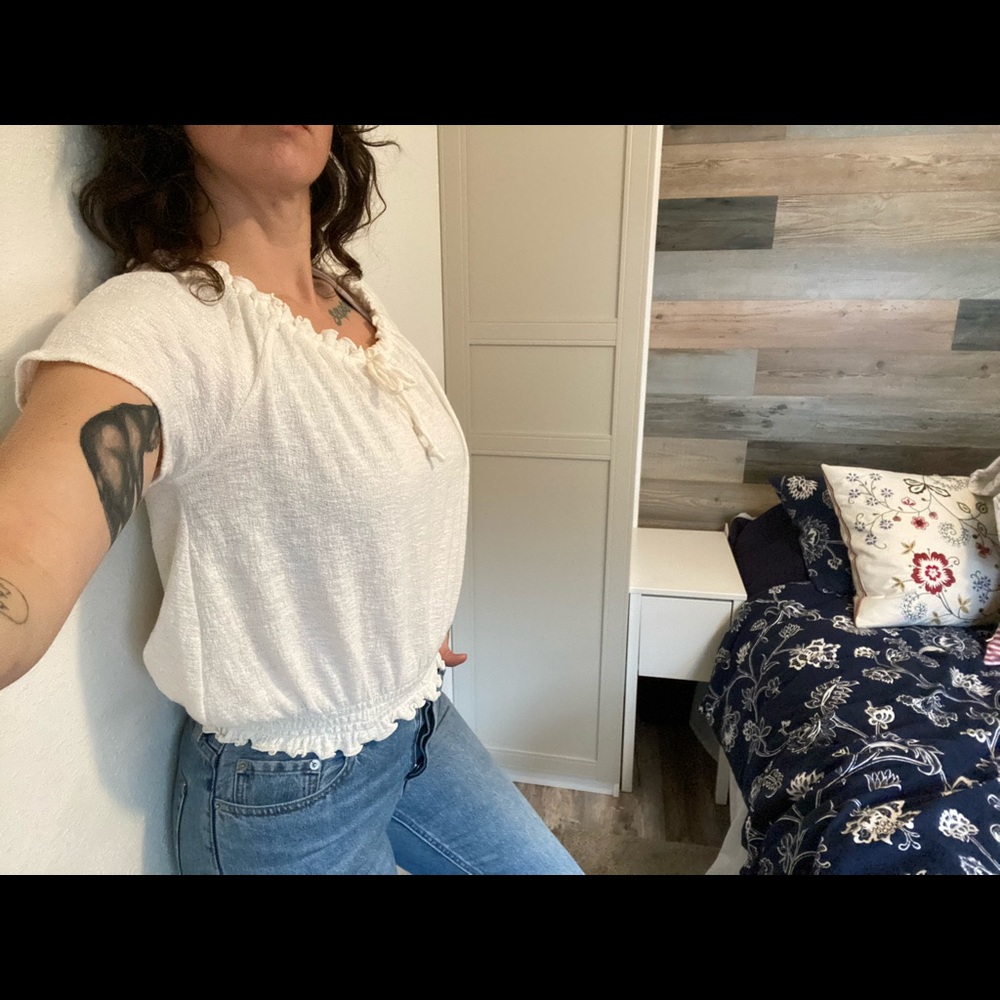 Madewell peasant top womens size small